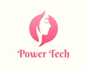 Lady - Pink Facial Spa logo design