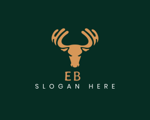 Moose Elk Antler Logo