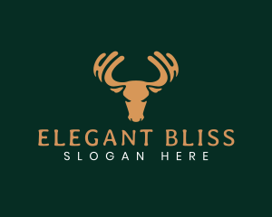 Reserve - Moose Elk Antler logo design