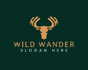 Moose Elk Antler logo design