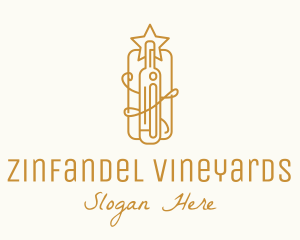 Zinfandel - Premium Wine Bottle logo design