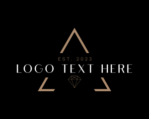 Minimalist Elegant Fashion Diamond logo design