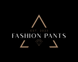 Minimalist Elegant Fashion Diamond logo design