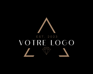 Pr - Minimalist Elegant Fashion Diamond logo design