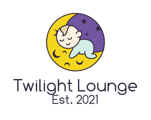 Evening - Evening Sleeping Baby logo design