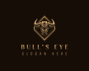 Bull Ranch Horn logo design