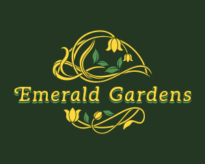 Floral Garden Vine logo design