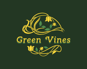 Floral Garden Vine logo design