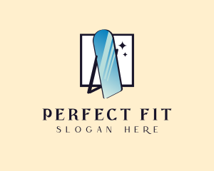 Fitting - Fashion Mirror Furniture logo design