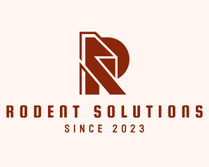 Letter R Construction logo design