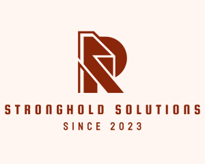 Letter R Construction logo design