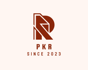 Letter R Construction logo design