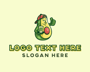 Supermarket - Healthy Avocado Drink logo design