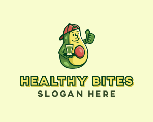 Healthy Avocado Drink  logo design