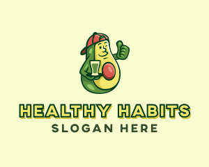 Nutrition - Healthy Avocado Drink logo design