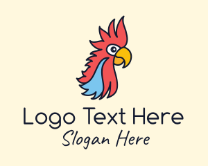 Travel Blogger - Parrot Bird Zoo logo design