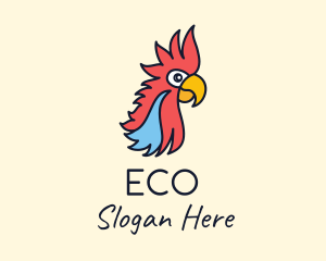 Parrot Bird Zoo Logo
