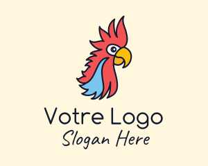 Parrot Bird Zoo Logo