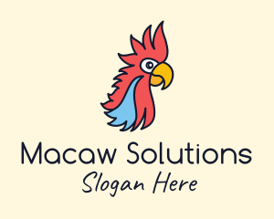 Macaw - Parrot Bird Zoo logo design