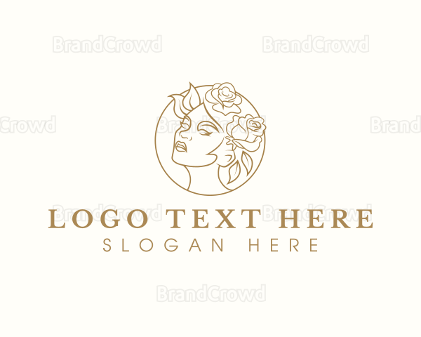 Beauty Floral Woman Logo