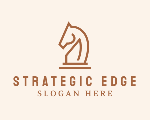 Strategy - Chess Sport Horse logo design