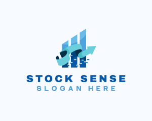 Stocks - Stocks Arrow Exchange logo design