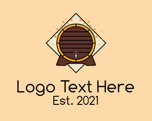 Alcohol - Beer Barrel Badge logo design
