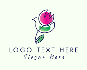 Flower Shop - Rose Flower Shop logo design