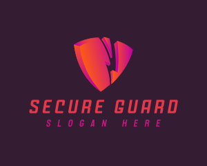 Cybersecurity - Shield Security Defense logo design