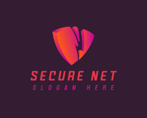 Cybersecurity - Shield Security Defense logo design