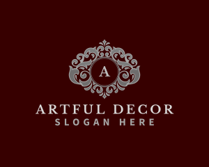 Decorative Floral Hotel logo design