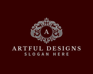 Decorative Floral Hotel logo design