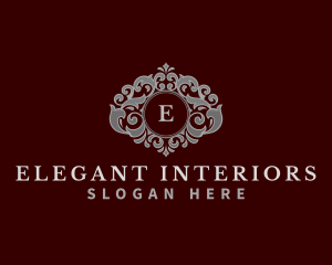 Decorative Floral Hotel logo design