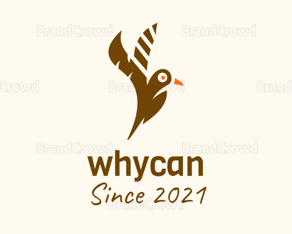 Flying Canary Bird Logo