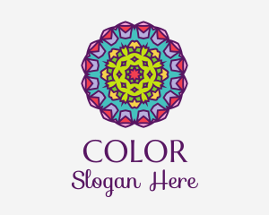 Yoga - Floral Textile Pattern logo design