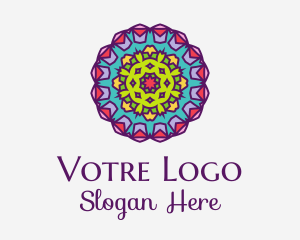Multicolor - Floral Textile Pattern logo design