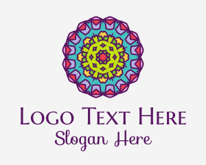 Mandala - Floral Textile Pattern logo design