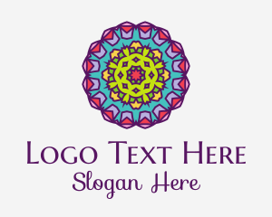 Floral Textile Pattern  Logo