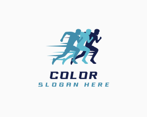 Human - Running Man Race logo design