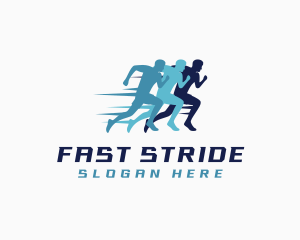 Run - Running Man Race logo design