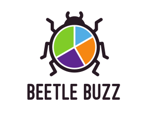 Beetle - Bug Pie Chart logo design