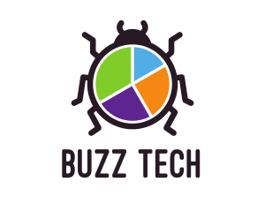 Bug - Bug Pie Chart logo design