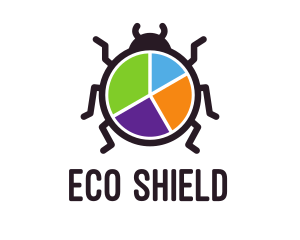 Pesticide - Bug Pie Chart logo design