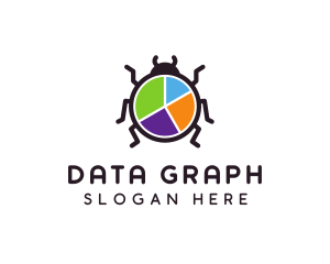 Bug Pie Chart logo design