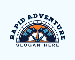 Adventure Mountain Compass logo design