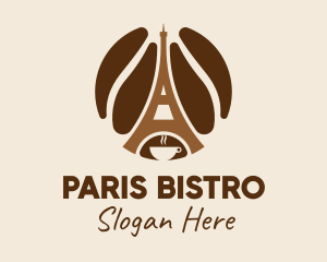 Paris Coffee Beans  logo design