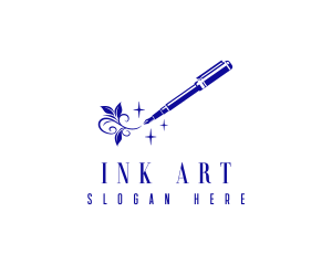 Calligraphy - Creative Calligraphy Pen logo design