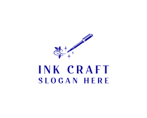 Calligraphy Ink Pen logo design