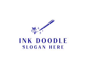 Calligraphy Ink Pen logo design