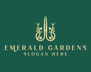 Gardening Scissor Landscaping  logo design